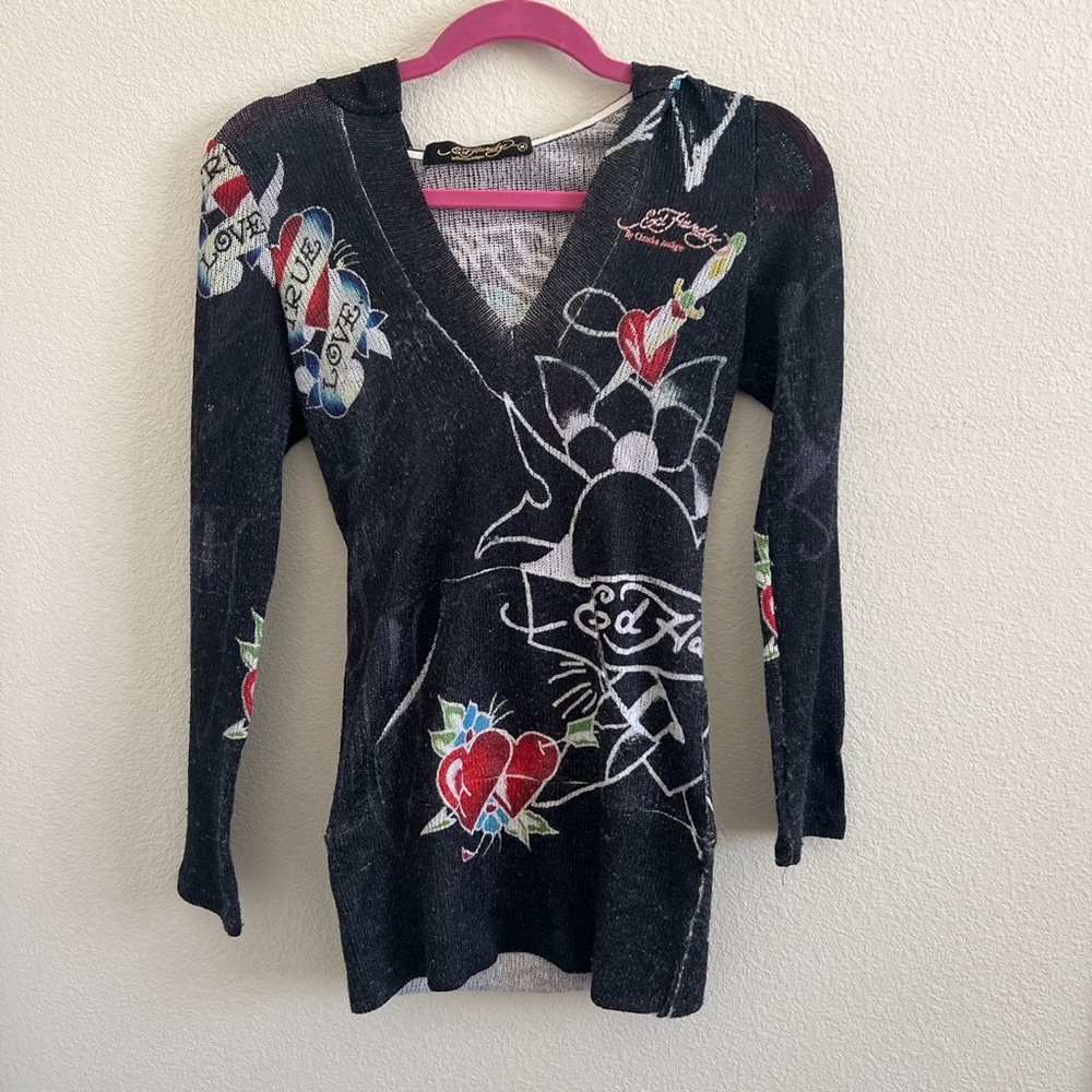 ED HARDY hooded dress